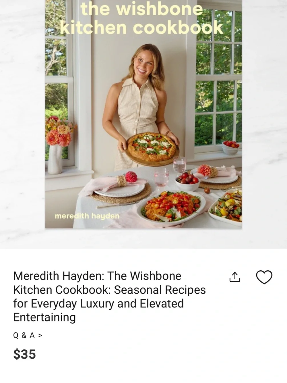 The Wishbone Kitchen Cookbook - Meredith Hayden